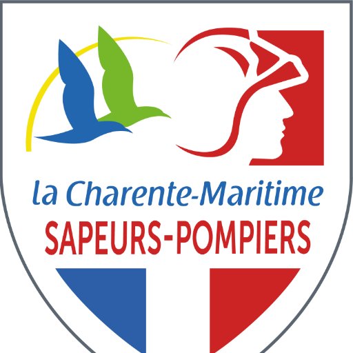 STICKER SAPEURS POMPIERS DE CHARENTE MARITIME AUTOCOLLANT POMPIER SDIS17 PE055 